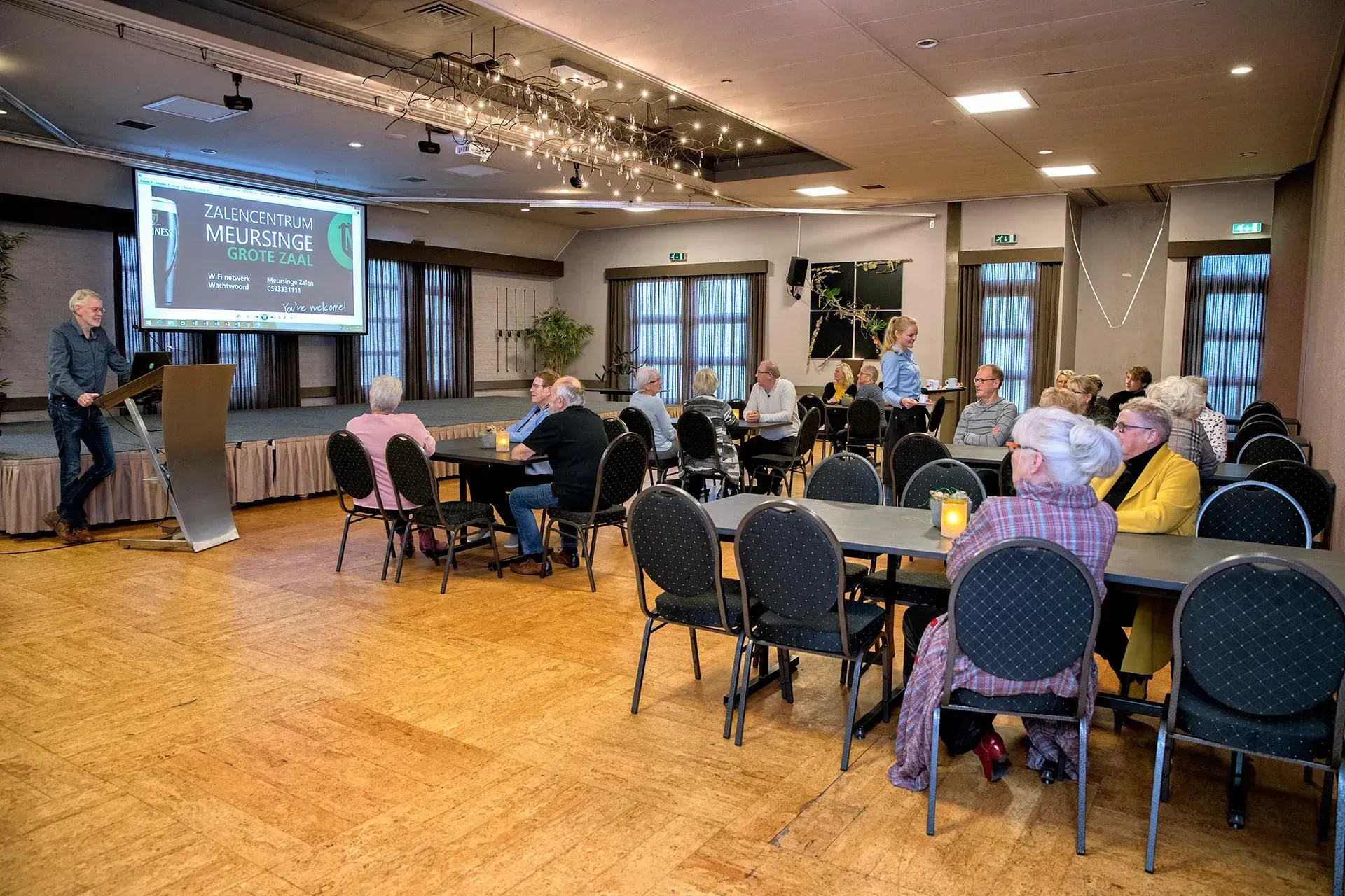 Hybride vergaderen of brainstormen bij Zalencentrum Meursinge in Westerbork